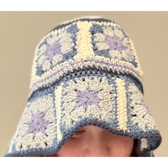 LUCKY BRAND  Crochet Bucket Hat ONE SIZE hippie boho
